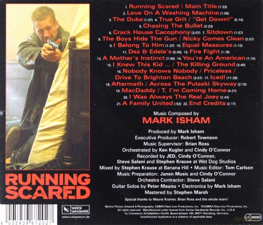 Running Scared soundtrack (Potęga strachu) (Mark Isham) [CD]