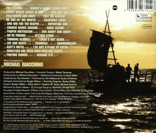 Lost soundtrack (Zagubieni) (Michael Giacchino) [CD]