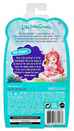ENCHANTIMALS Lalka + Zwierzątko, Bree Bunny