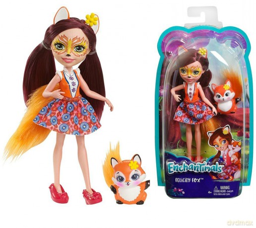 ENCHANTIMALS Lalka + Zwierzątko, Felicity Fox
