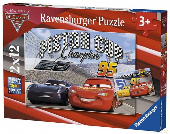 RAVENSBURGER 2x12 el. Auta 3 [PUZZLE]