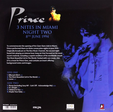 Prince: 3 Nites In Miami. Night Two [2xWinyl]
