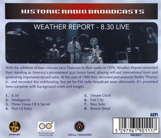 Weather Report: 8:30 Live [CD]