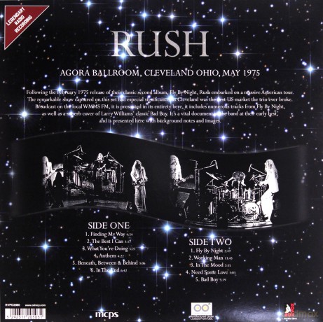 Rush: Agora Ballroom. Cleveland Ohio. May 1975 (Limited Edition Picture Disc With Die Cut Sleeve With Insert) [Winyl]