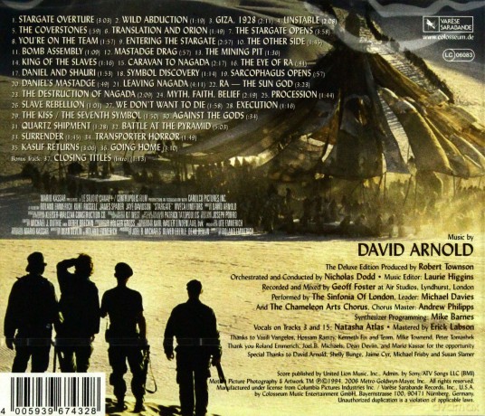 Stargate - Deluxe Edition soundtrack (Gwiezdne Wrota) (David Arnold) [CD]