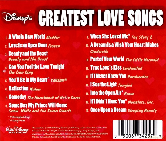 Disneys Greatest Love Songs [CD]