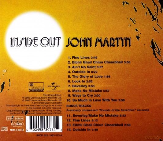 John Martyn: Inside Out [CD]