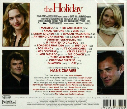 Holiday soundtrack (Hans Zimmer) [CD]