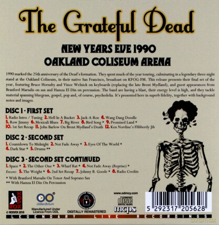 Grateful Dead: New Years Eve 1990 Oakland Coliseum Arena [3CD]