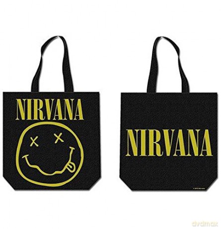 Nirvana: Nirvana Smiley Logo Cotton Tote Torba