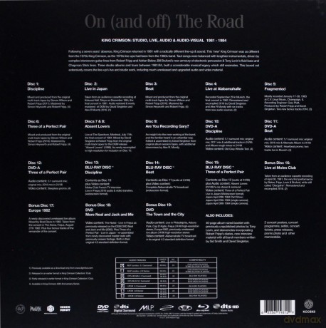 King Crimson: On (And Off) The Road [11CD]+[3xBlu-Ray]+[5DVD]