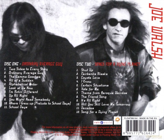 Joe Walsh: Ordinary Average Guy/Songs For A [2CD]