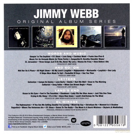 Jimmy Webb: Original Album Series [5CD]
