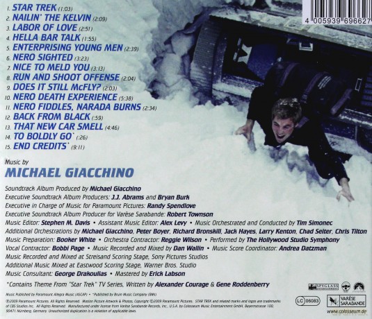 Star Trek (2009) soundtrack (Michael Giacchino) [CD]
