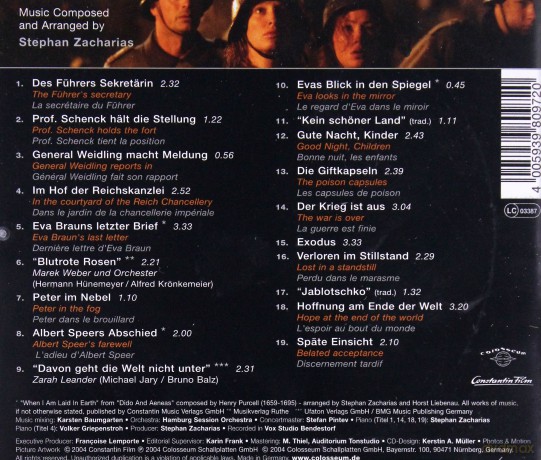 Der Untergang soundtrack (Upadek) (Stephan Zacharias) [CD]