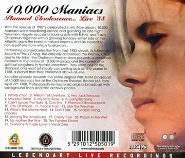 10000 Maniacs: Planned Obsolescence... Live 88 [CD]