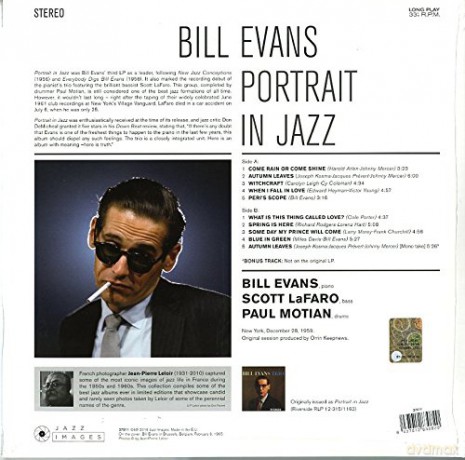 Bill Evans: Portrait In Jazz [Winyl]