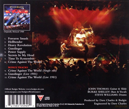 Budgie: Power Supply [CD]