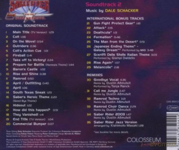 Saber Rider And The Star Sheriffs II soundtrack (Jeździec Srebrnej Szabli) (Dale Schacker) [CD]