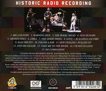Talking Heads: Psycho Killera Live [CD]