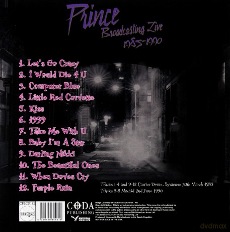 Prince: Purple Rain In Concert [CD]