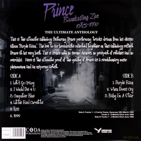 Prince: Purple Rain In Concert [Winyl]