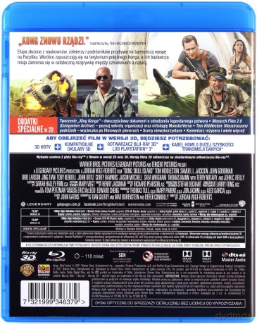 Kong: Wyspa Czaszki [Blu-Ray 3D]+[Blu-Ray]