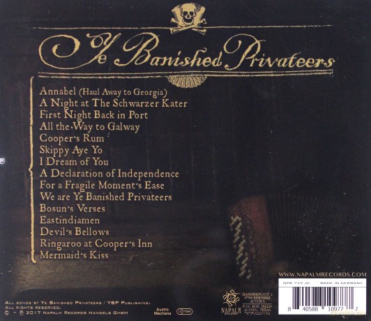 Ye Banished Privateers: First Night Back In Port [CD]