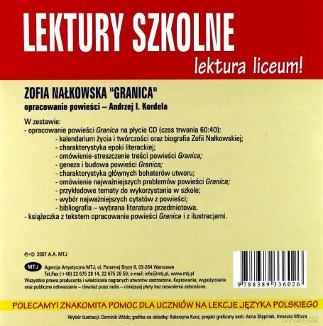 Granica. Opracowanie lektury [książka]+[CD]