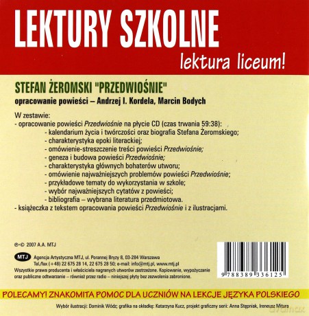 Przedwiośnie. Opracowanie lektury [książka]+[CD]