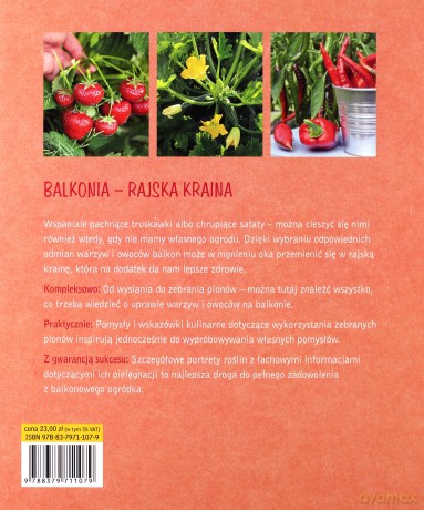 Pyszności prosto z balkonu i tarasu. Warzywa i owoce. Poradnik rośliny - Joachim Mayer [KSIĄŻKA]