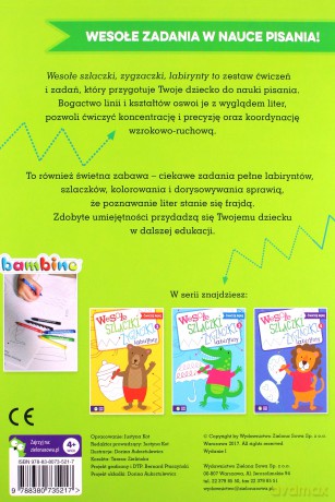 Wesołe szlaczki zygzaczki labirynty 1. Ćwiczę rękę [KSIĄŻKA]
