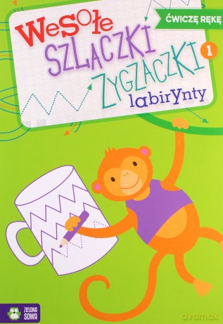 Wesołe szlaczki zygzaczki labirynty 1. Ćwiczę rękę [KSIĄŻKA]