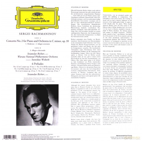 Sviatoslav Richter: Rachmaninov Piano Concerto 2 [Winyl]