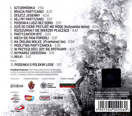 Wilczy Ślad, Piosenki Niezłomnych [CD]