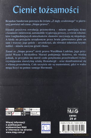 Cienie tożsamości - Brandon Sanderson [KSIĄŻKA]