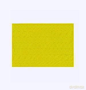 Cyfry samoprzylepne 2 cm żółte