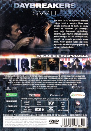 Daybreakers. Świt [DVD]