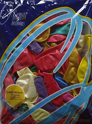 Go-Balon G90 Metalic MIX 100 sztuk