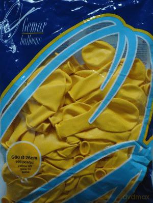 Go-Balon G90 Pastelowy żółty ciemny 100 sztuk