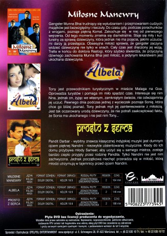 Aishwarya Rai Kolekcja: Miłosne manewry / Albela / Prosto z serca BOX [3DVD]