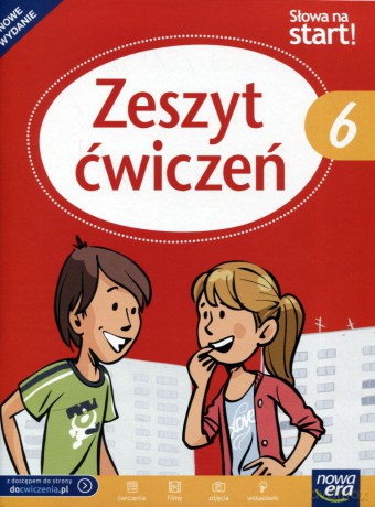 Język polski Słowa na start klasa 6 ćwiczenia [KSIĄŻKA]