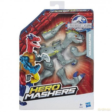 Jurassic World Hero Mashers B3240 Velociraptor szary
