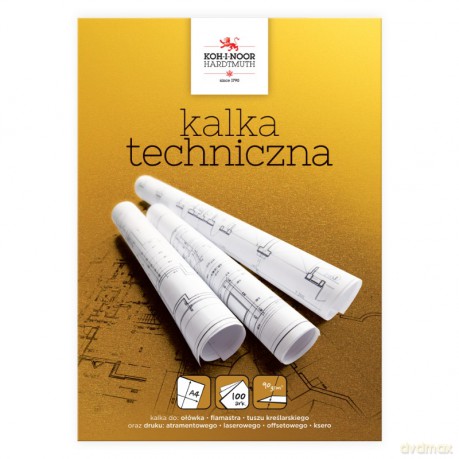 Kalka techniczna A4 100 arkuszy