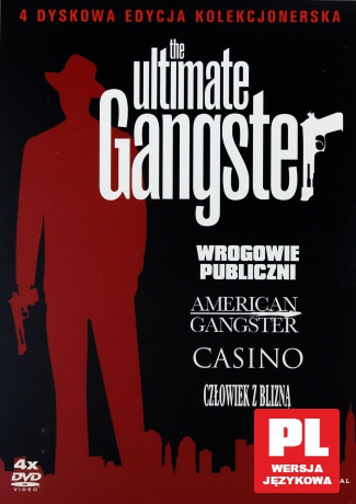 Ultimate Gangster Kolekcja: Wrogowie publiczni / American Gangster / Człowiek z blizną / Kasyno (Casino) BOX [4DVD] 