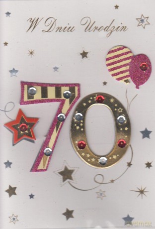 Karnet 70 urodziny