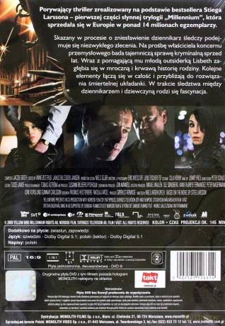 Millennium: Mężczyźni, którzy nienawidzą kobiet [DVD]