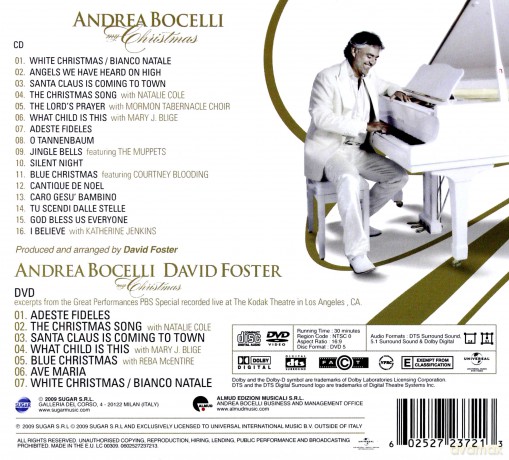 Andrea Bocelli: My Christmas (digipack) [CD]+[DVD]