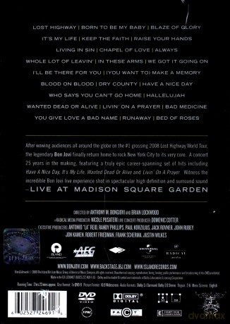 Bon Jovi: Live At Madison Square Garden [DVD]