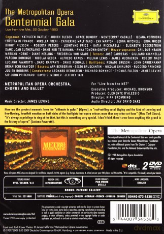 Met/Levine: Centennial Gala [DVD]